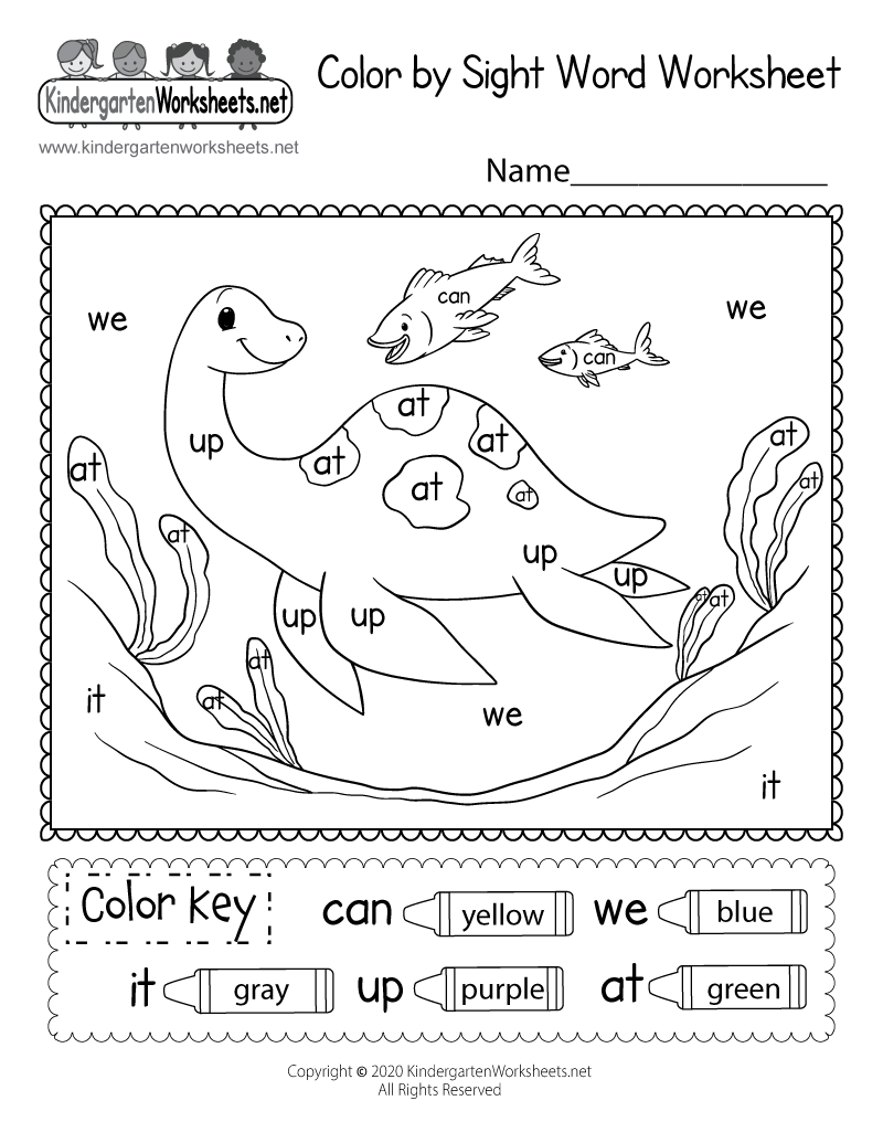 Free Printable Color Worksheets