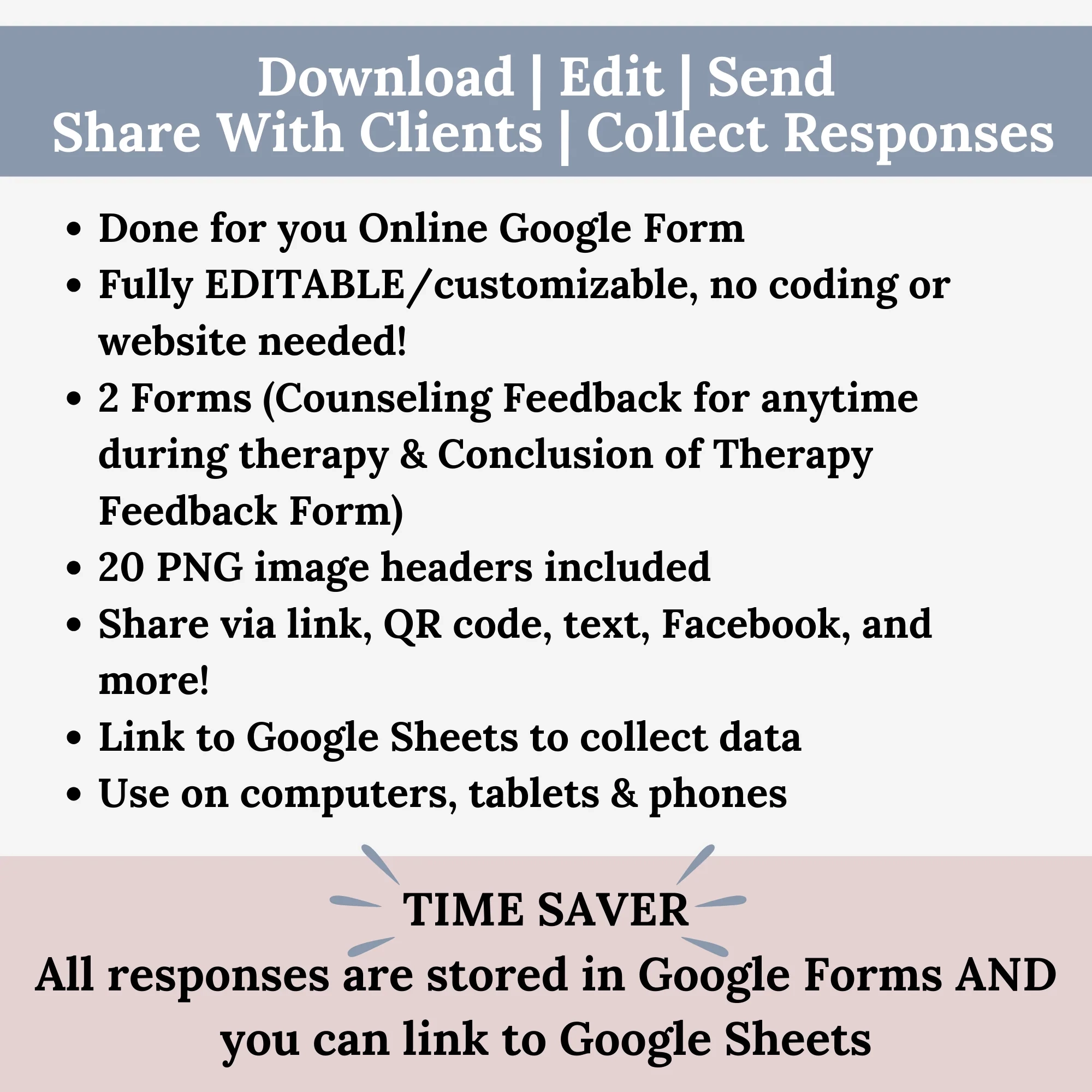 Counseling Feedback Google Forms Template CCDigitalStudios