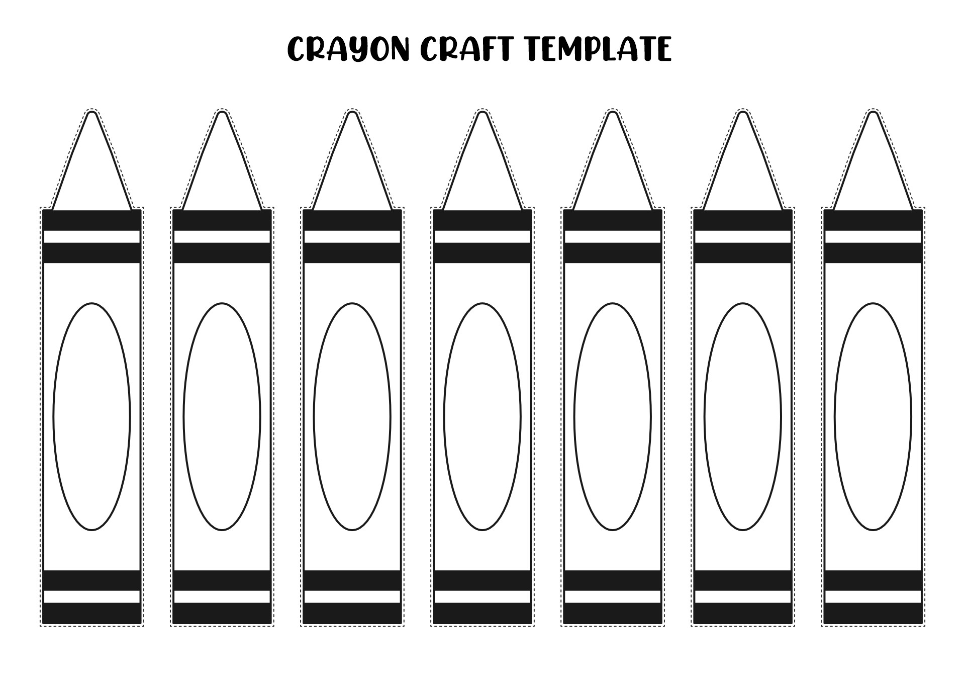 Crayon Outline Printable