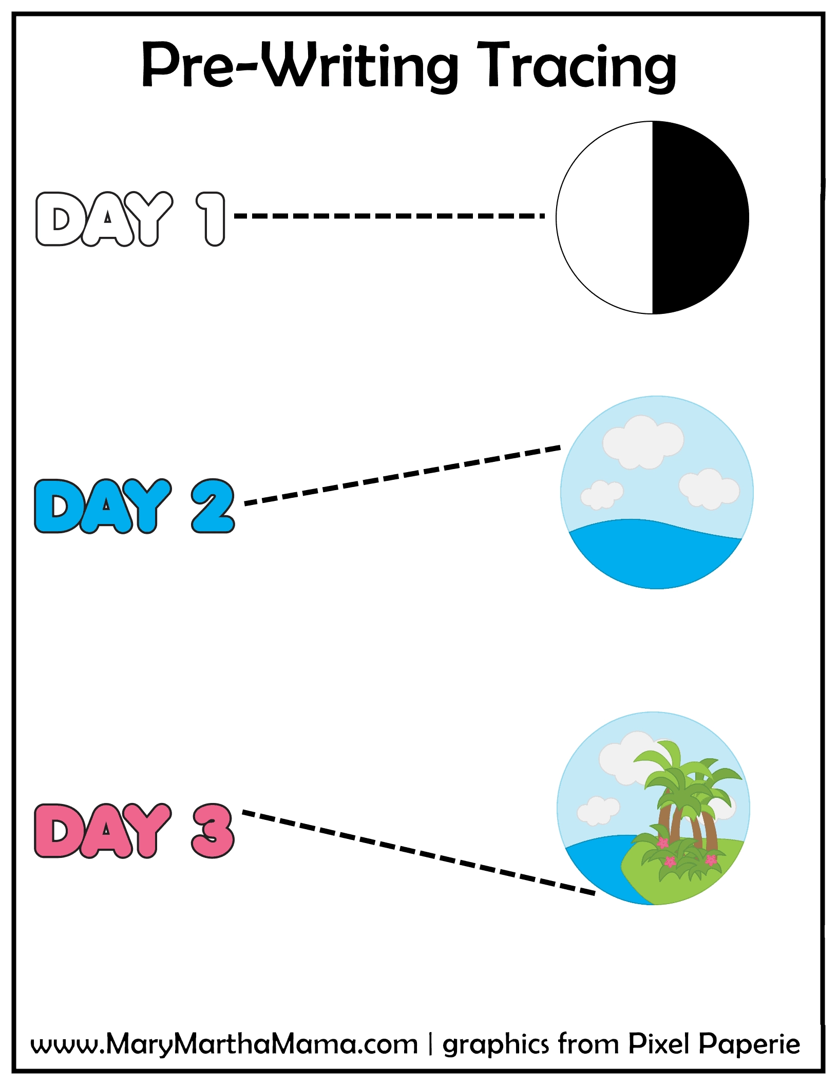 Creation Worksheets For Kids
