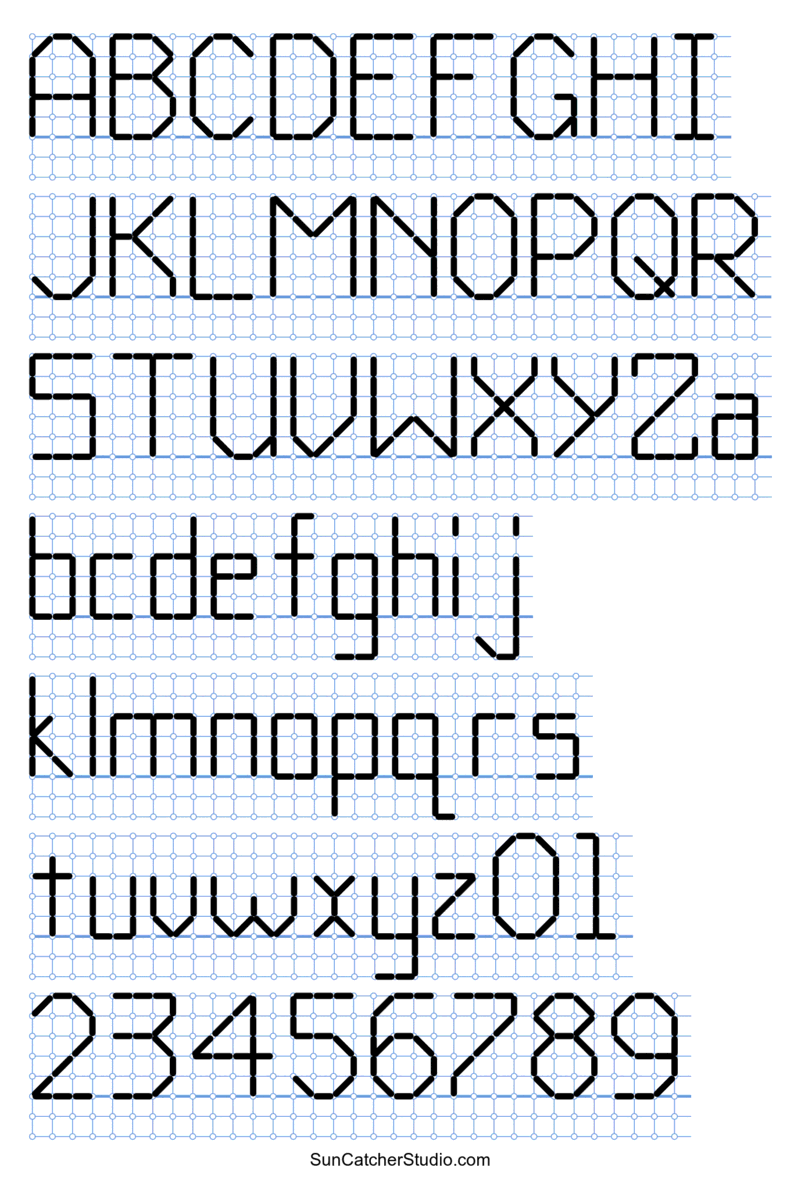Cross Stitch Letters Generator And Alphabet Font Patterns Free 