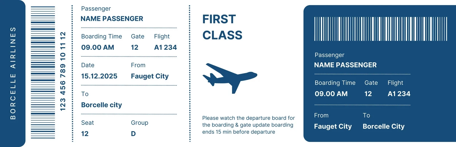 Customize 177 Boarding Pass Ticket Templates Online Canva