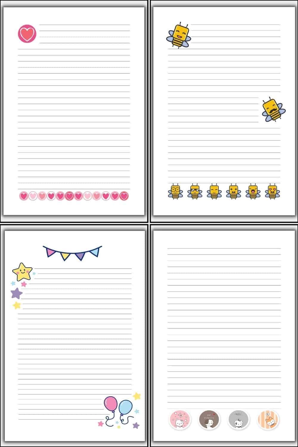 Printable Designed Lined Paper