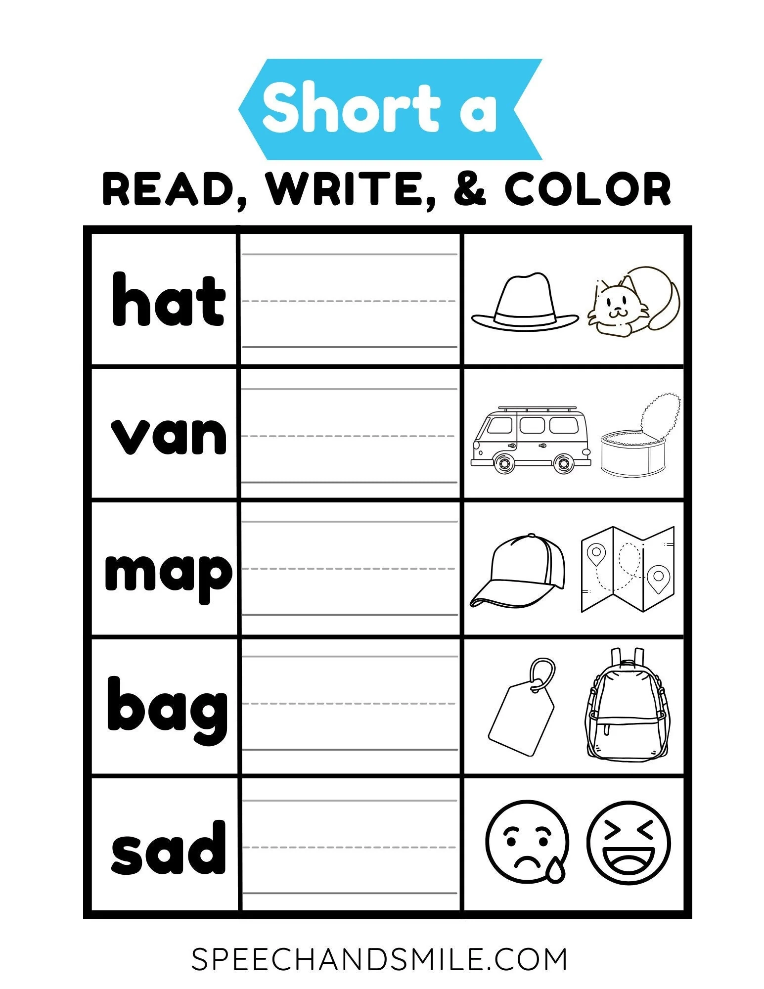 Cvc Printable Worksheets