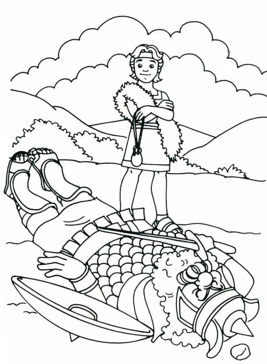 David And Goliath Story Printable