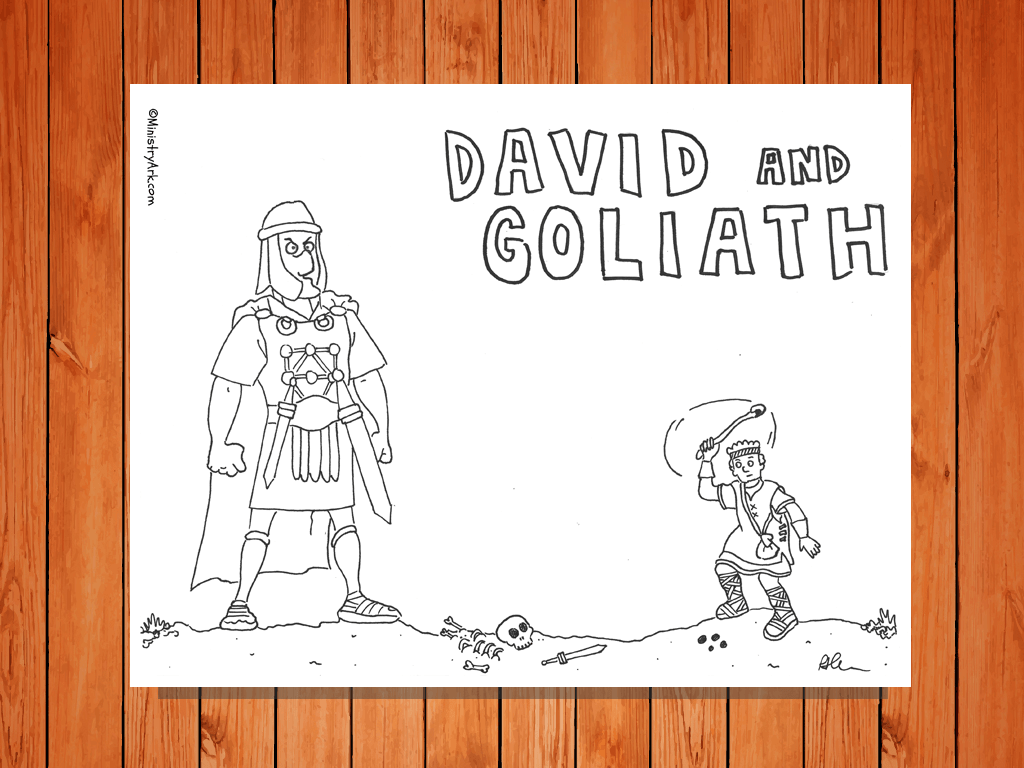 David And Goliath Printable MinistryArk