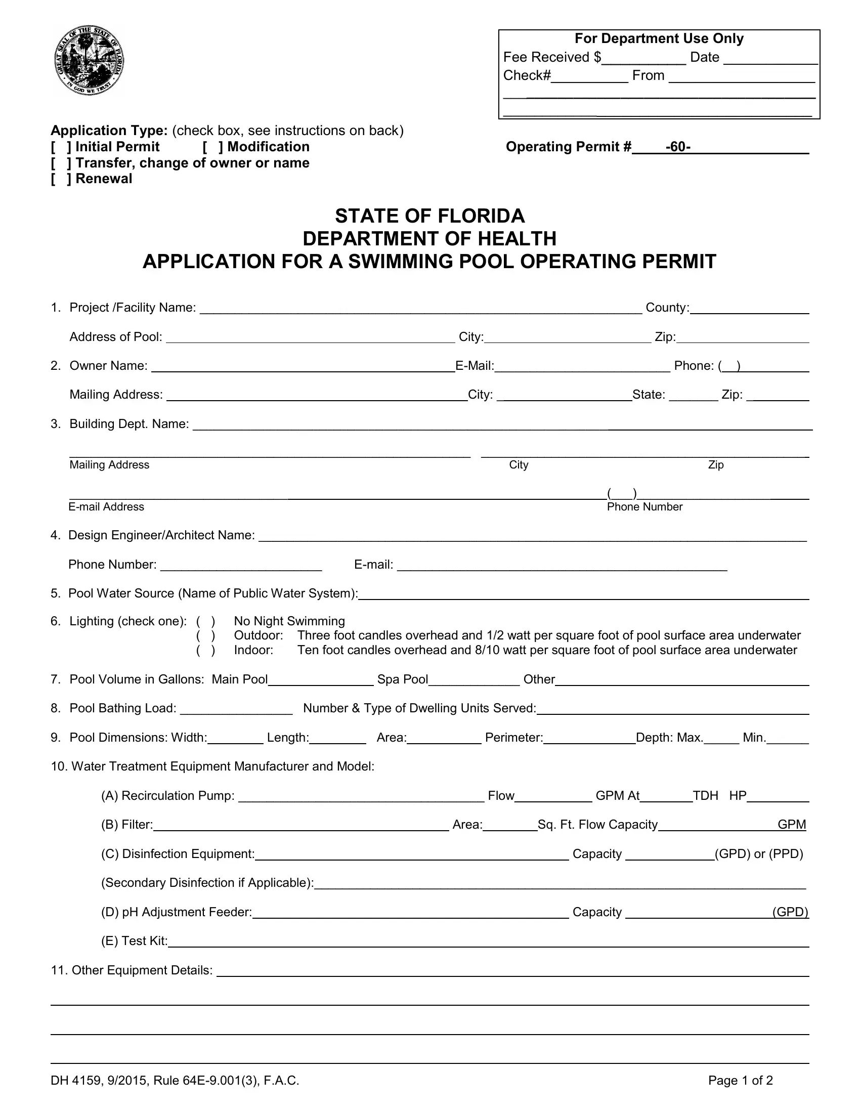 Dh 4159 Form Fill Out Printable PDF Forms Online