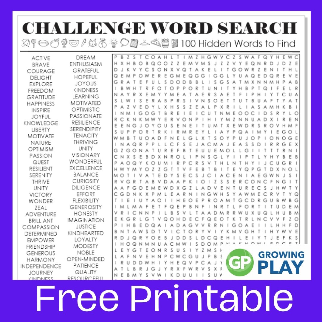 Hard Word Search Puzzles Printable