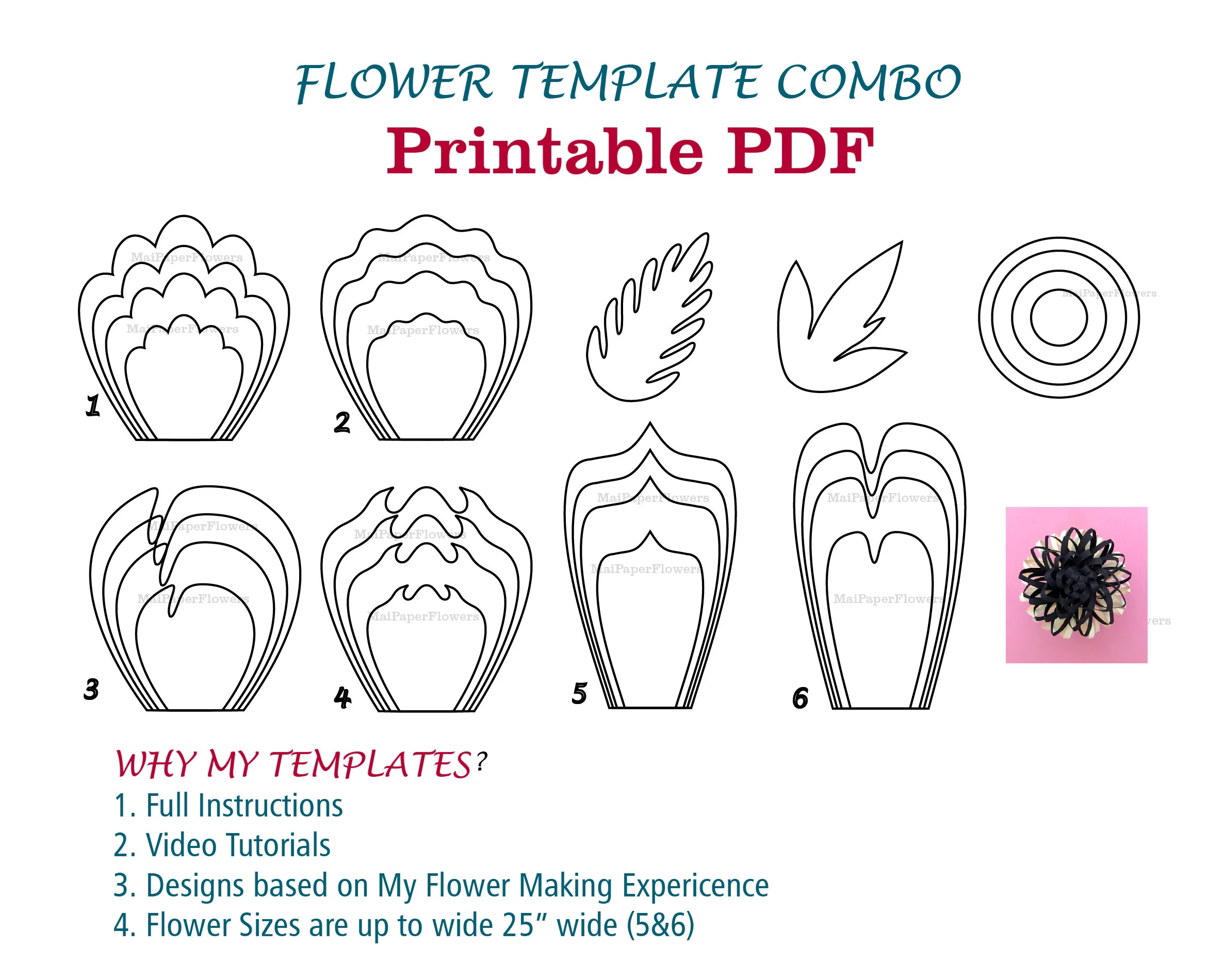 Templates Flowers Printable