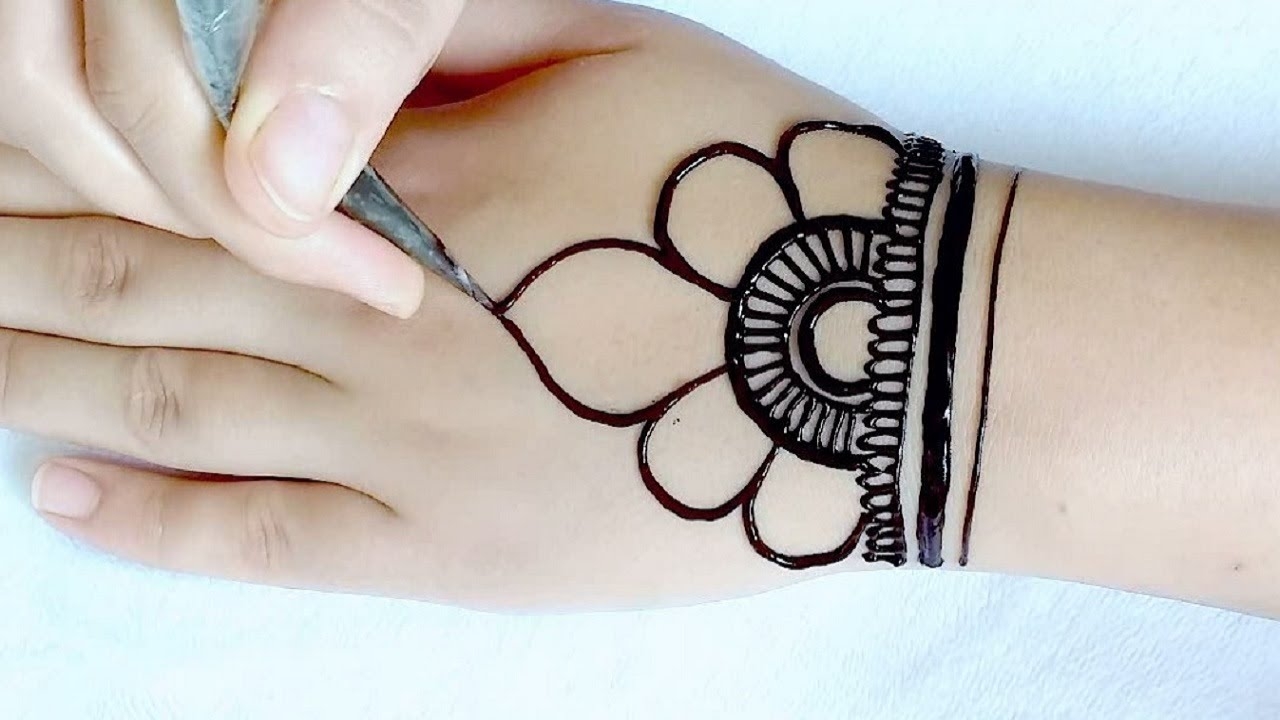 Easy Henna Design For Eid Arabic Henna Design Mehndi Design For Beginners