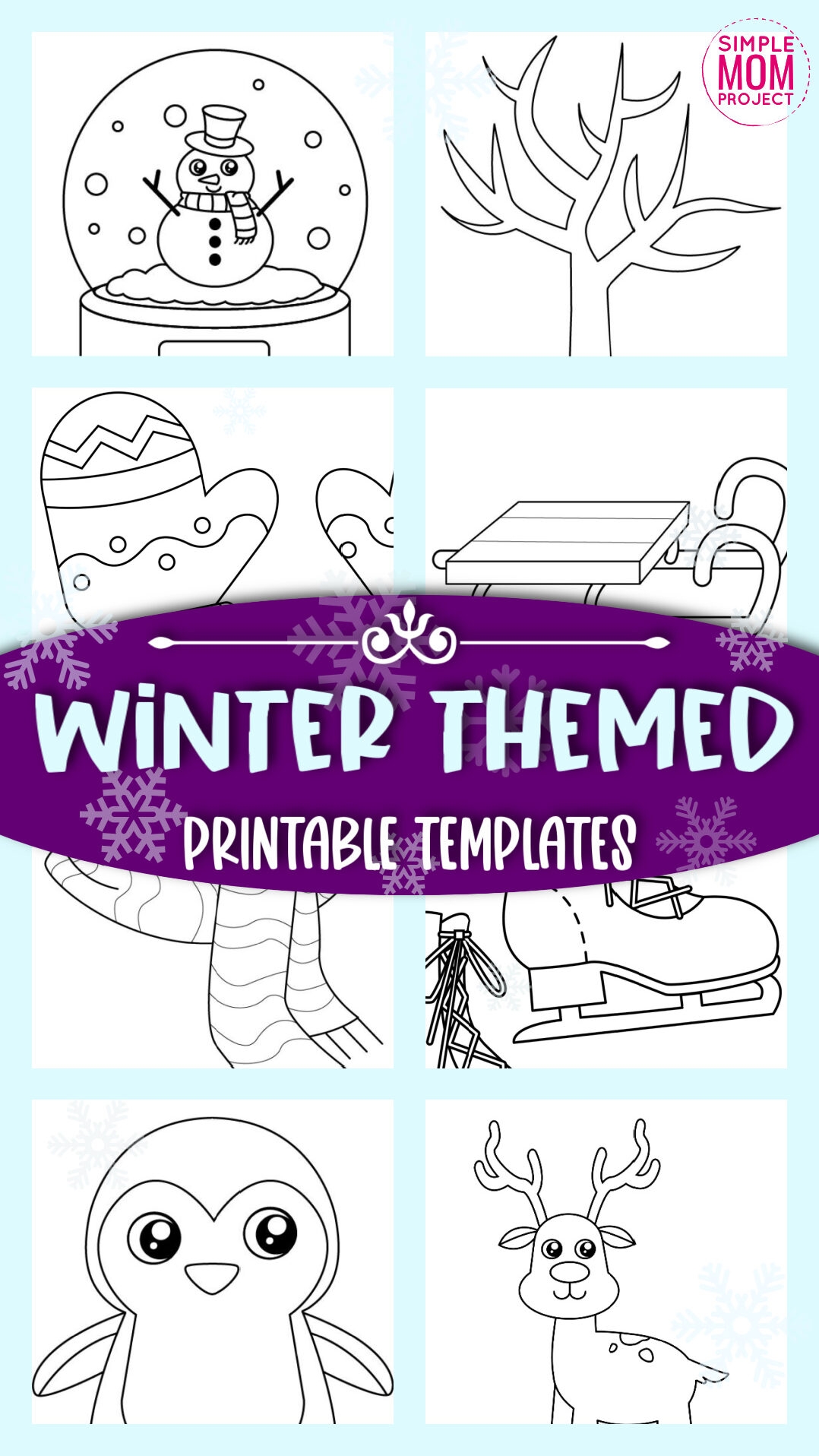 Easy Winter Templates Printable For Kids Art Projects Simple Mom 