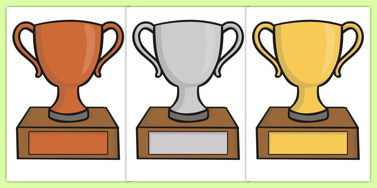 Editable Classroom Award Trophies