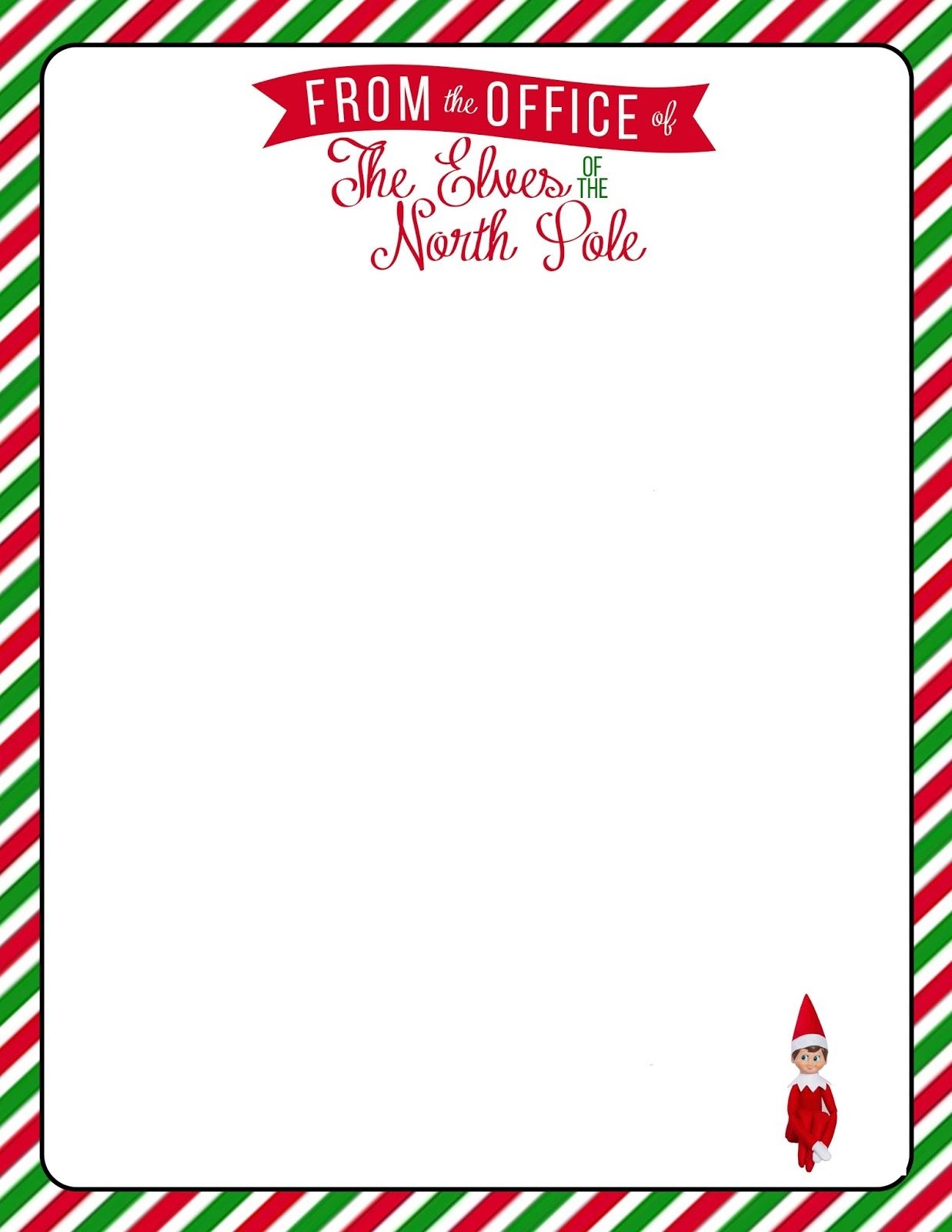 Elf Letter Elf Letters Printable Elf On Shelf Letter Christmas 