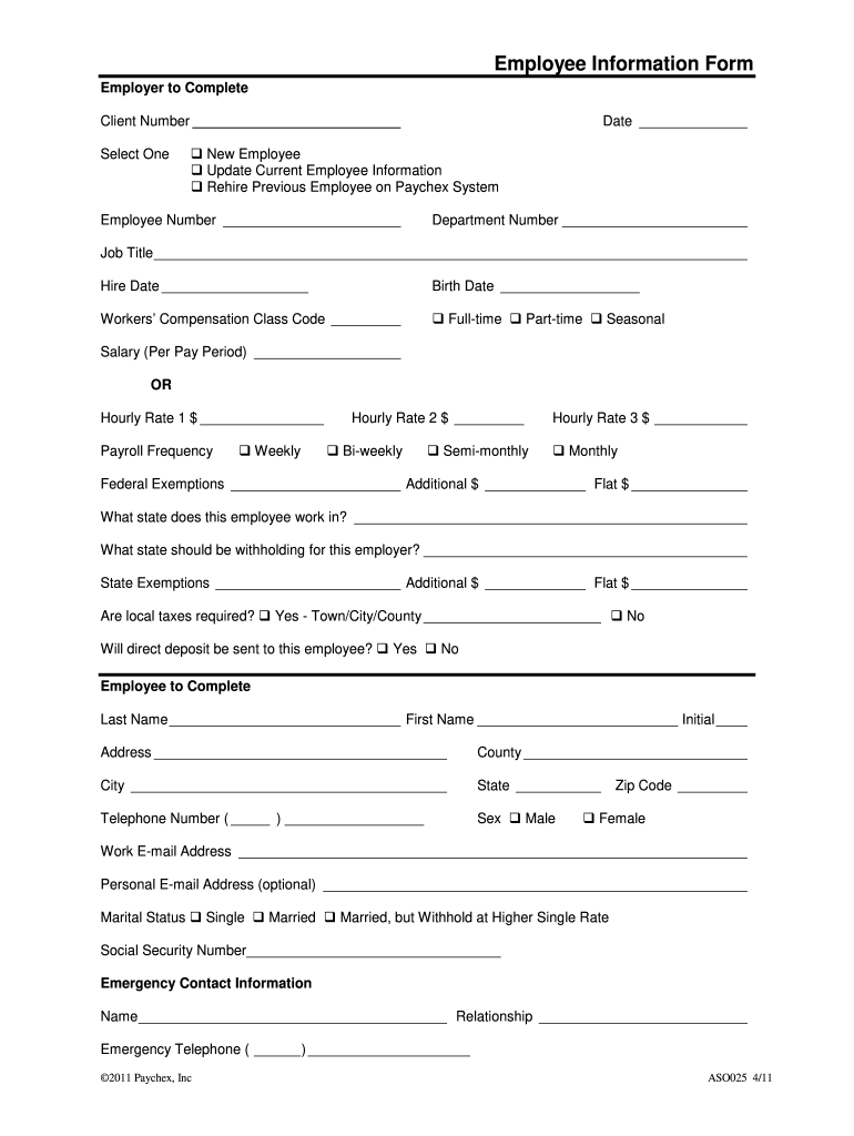 New Employee Forms Free