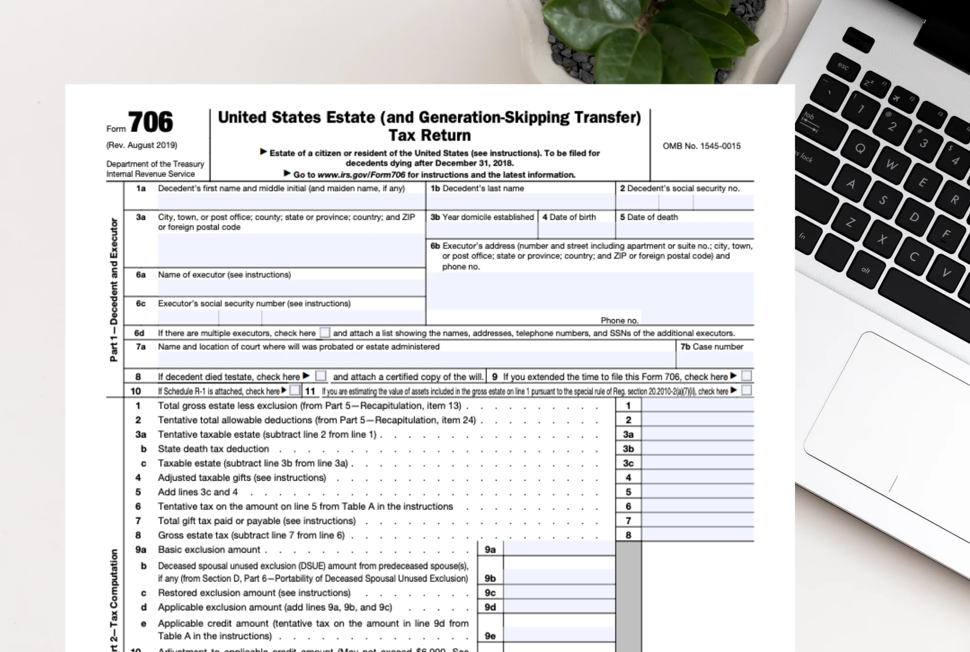 Irs Form Estate