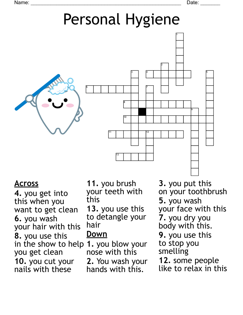 Everyday Items Crossword WordMint
