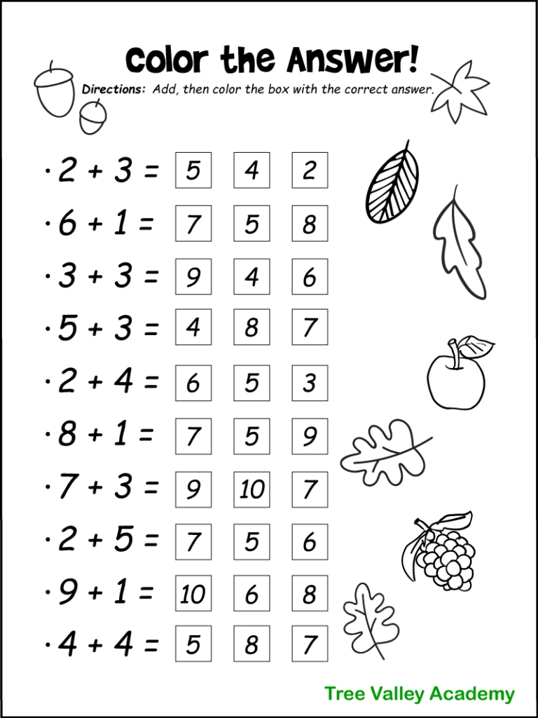First Grade Math Worksheets Free Printable