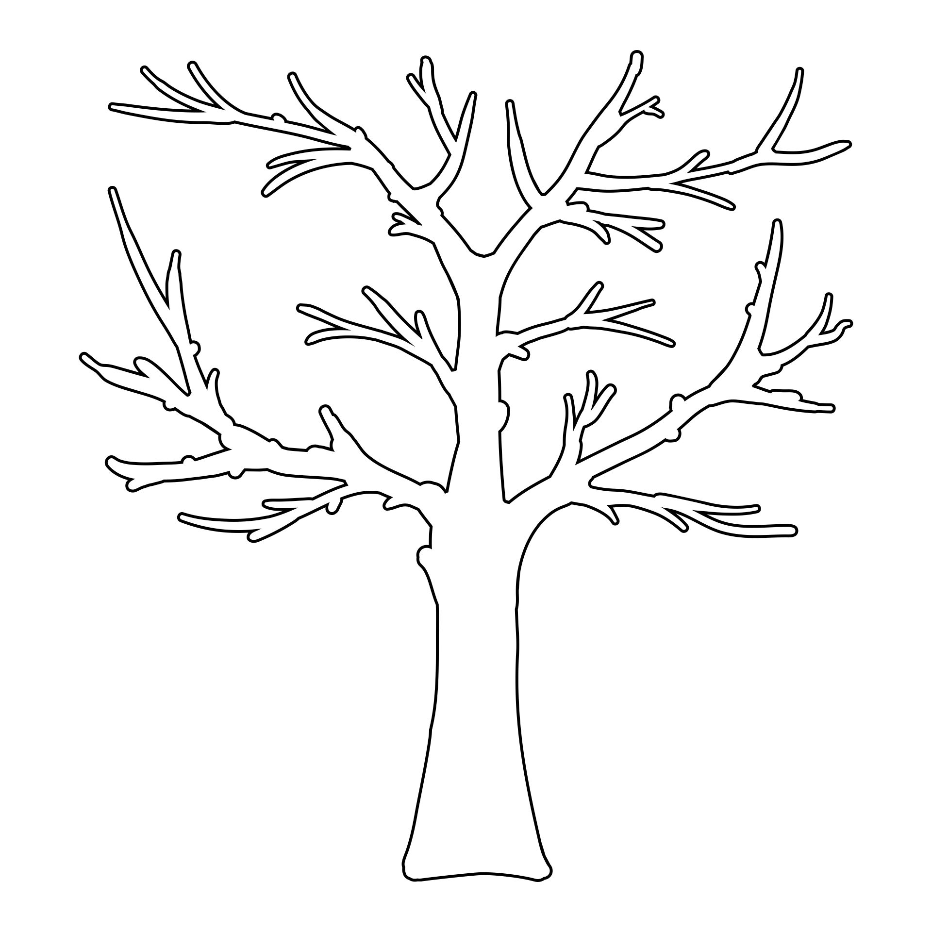 Fall Tree Templates 10 Free PDF Printables Printablee