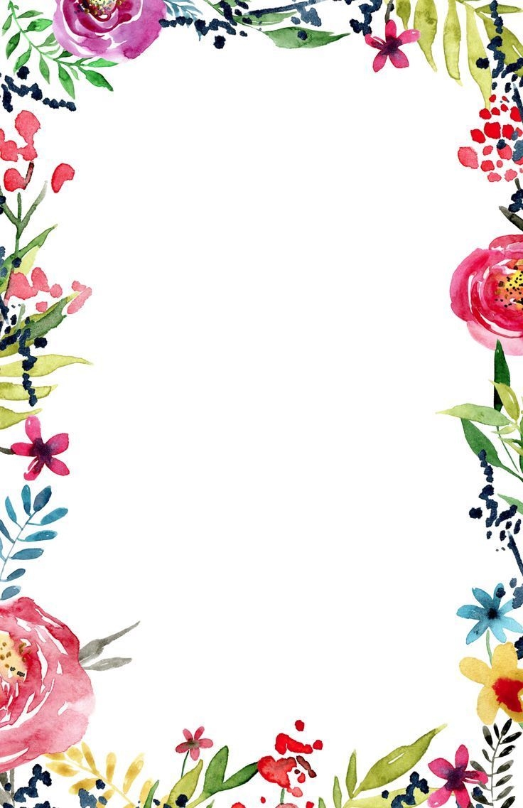 Floral Borders Invitations Free Printable Invitation Templates 