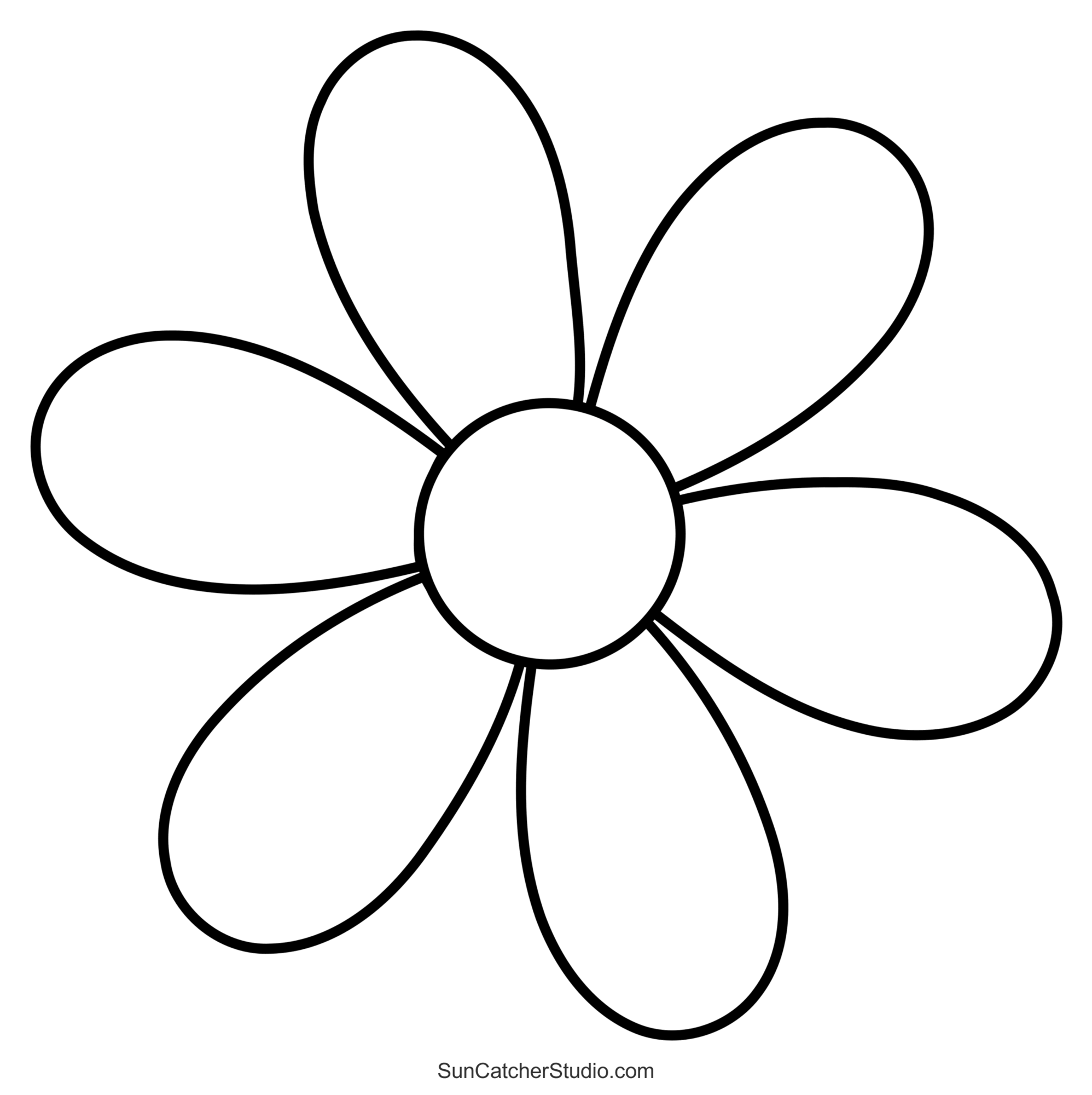Printable Daisy Flower Vector Svg File