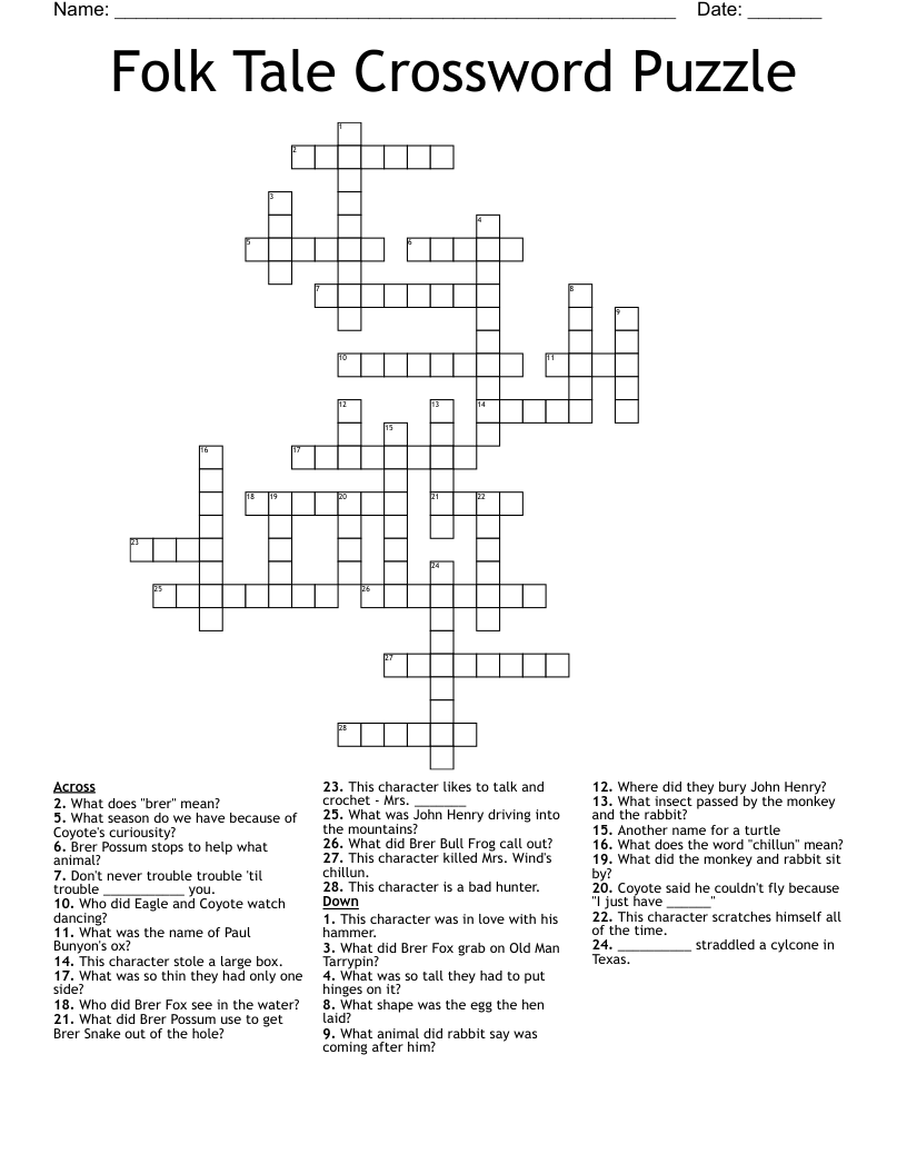 Well Reagle Crossword Puzzles Printable