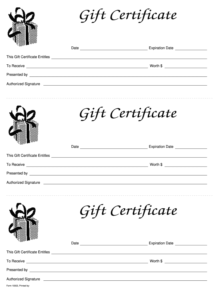 Free Printable Gift Cards Templates