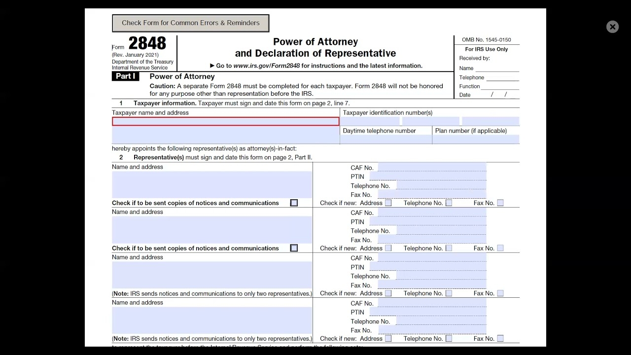 Form 2848
