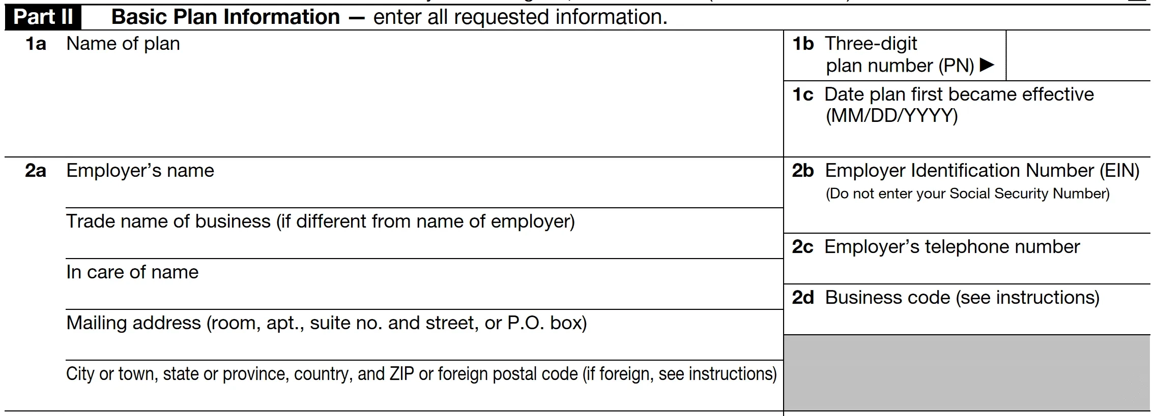 Irs Form 5500-Ez Instructions
