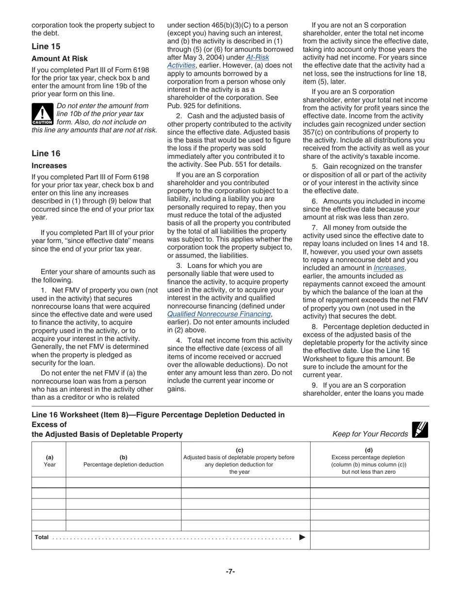 What Is Irs Form 6198