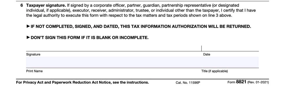 Irs Form 8821