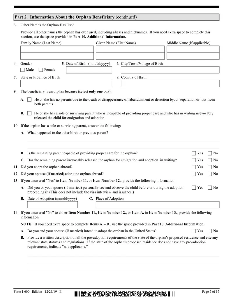 Form I 600 Fill And Sign Online With Lumin