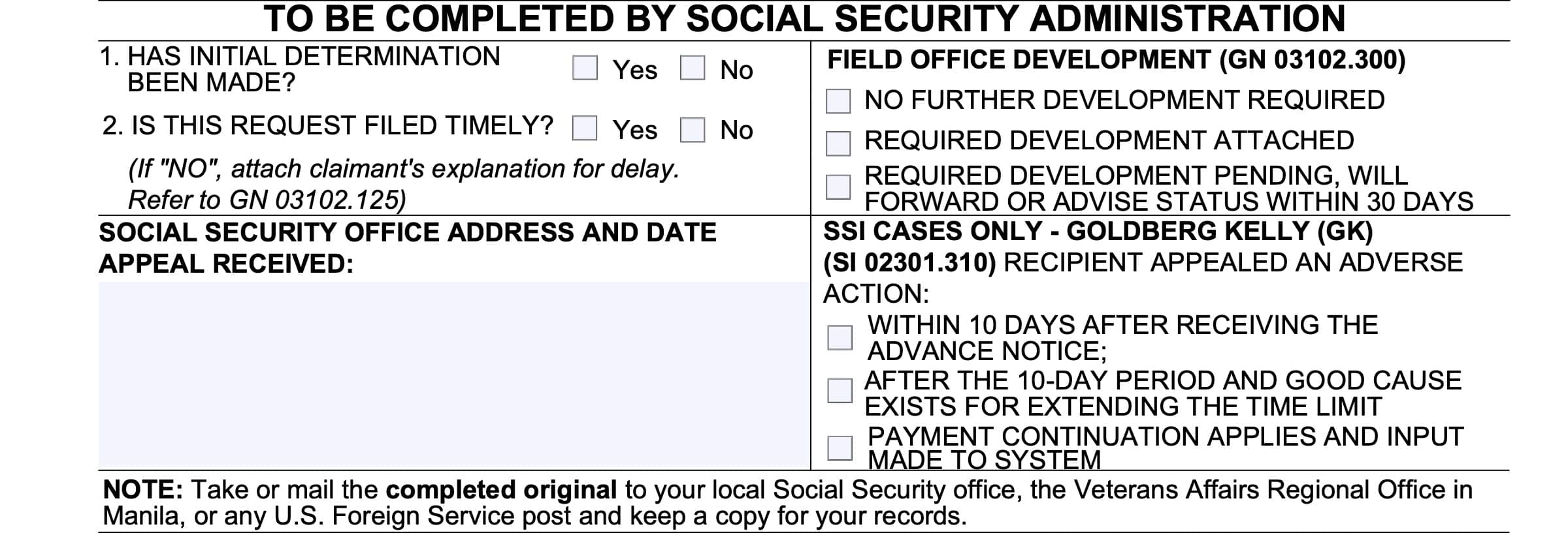 Ssa Gov Forms Ssa 561 U2 Printable Form
