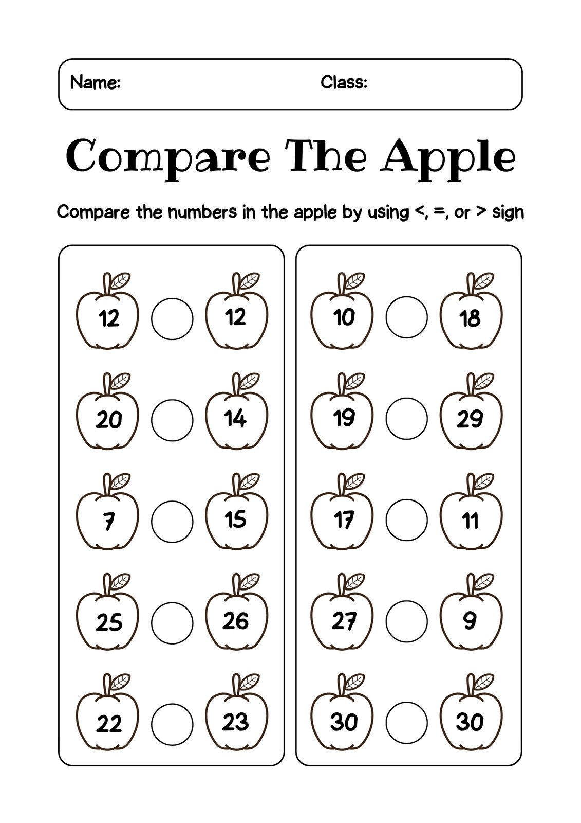 Printable Math Worksheets 1st Grade Free
