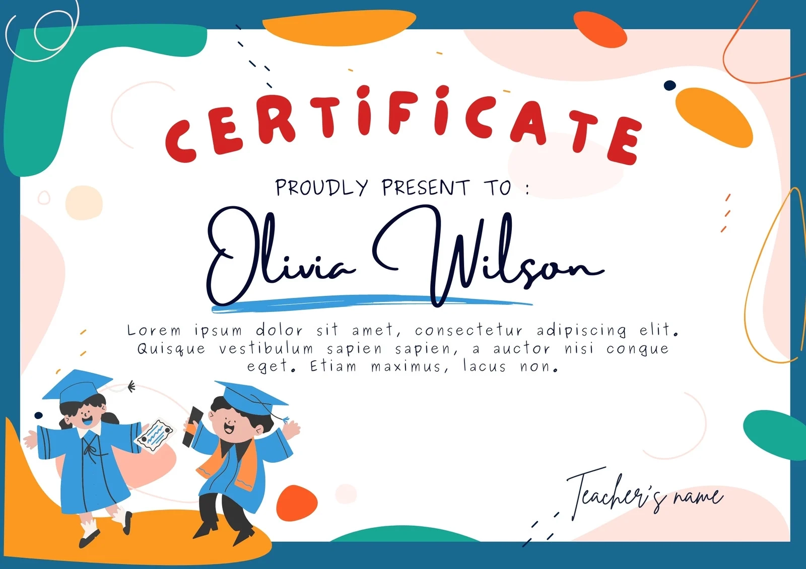 Free And Customizable Preschool Graduation Templates