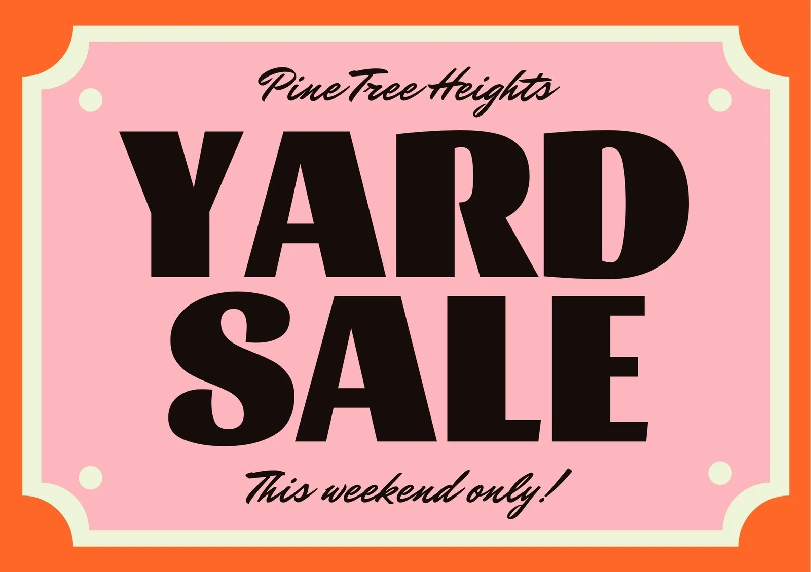 Free And Customizable Yard Sale Templates Canva