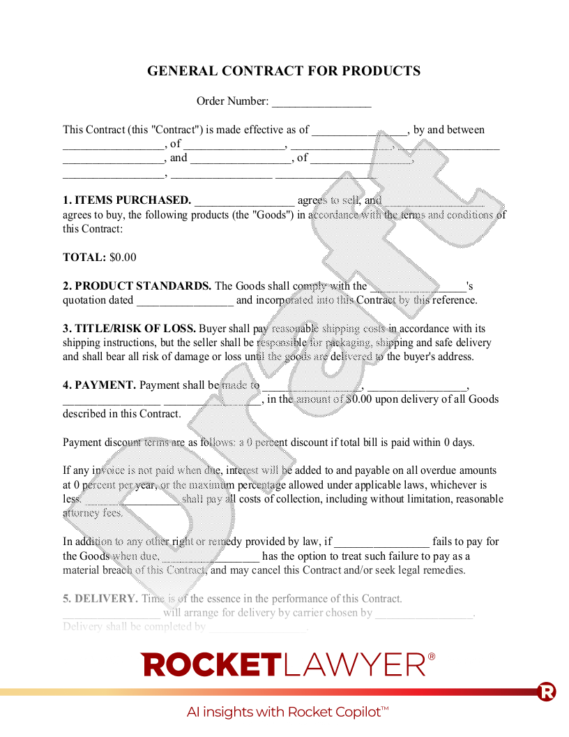 Free Business Contract Template amp FAQs Rocket Lawyer