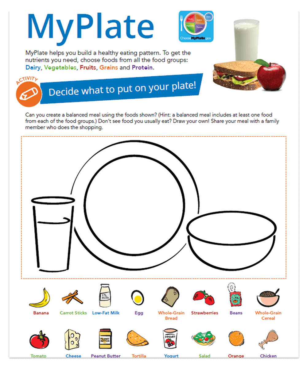 Make Your Own Printable Nutrition Worksheet