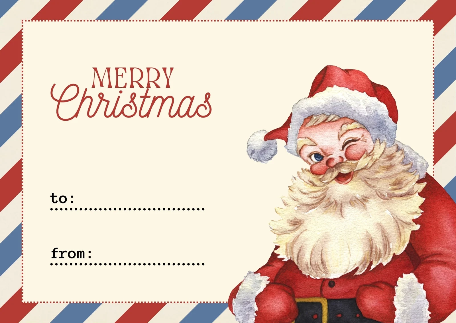Holiday Card Templates Free Printable