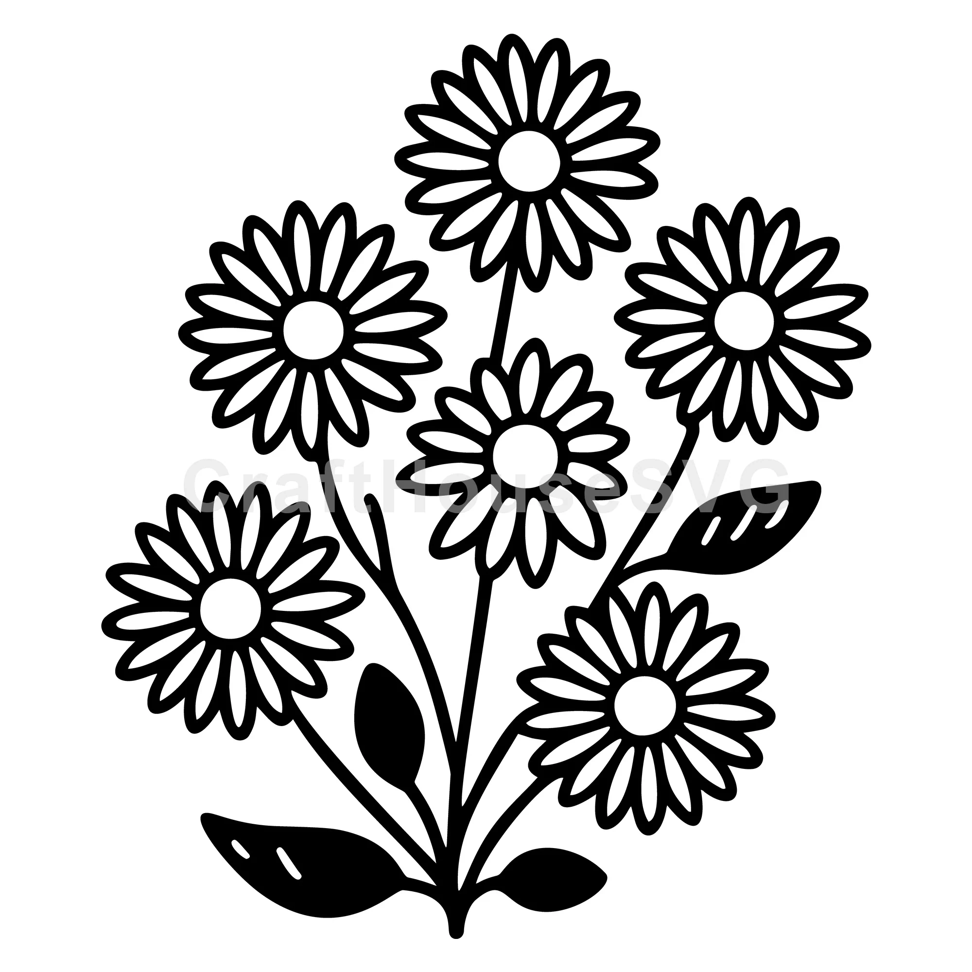 FREE Daisy Bouquet SVG Free And Premium Files