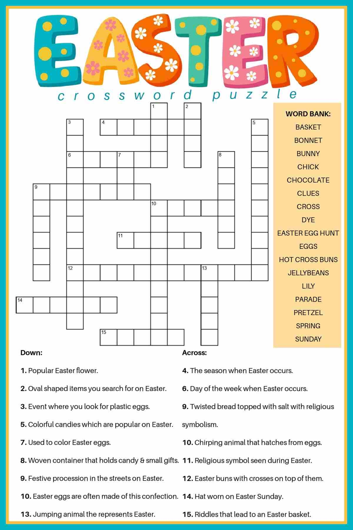 Printable Crossword Puzzles With Answers