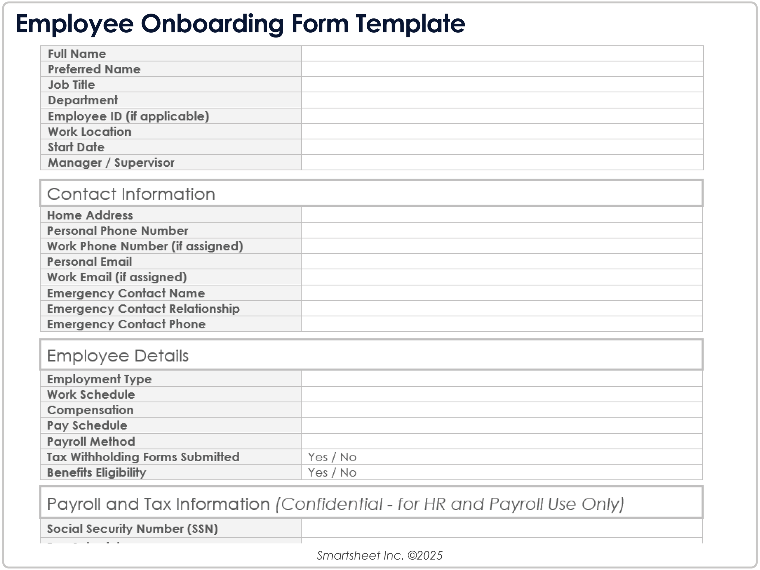 Free Employee Onboarding Templates