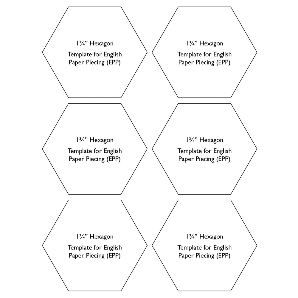 Hexagon Template Printable