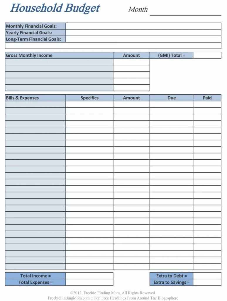 Free Excel Budget Templates