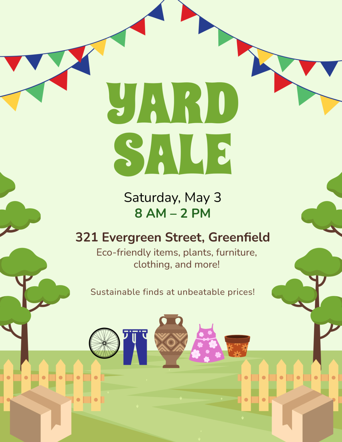 Free Printable Yard Sale Flyer Templates