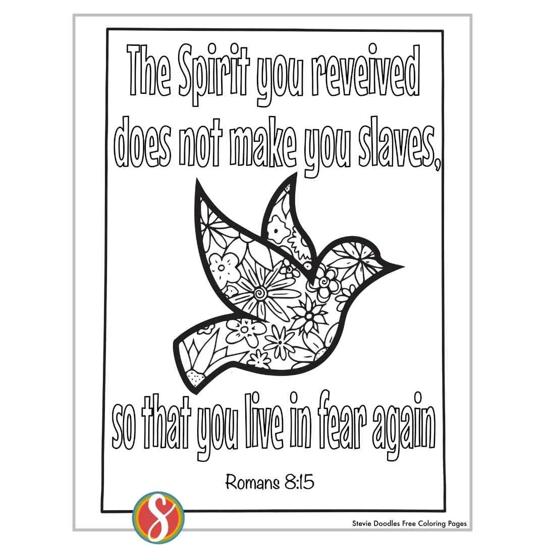 Holy Spirit Coloring Pages Printable