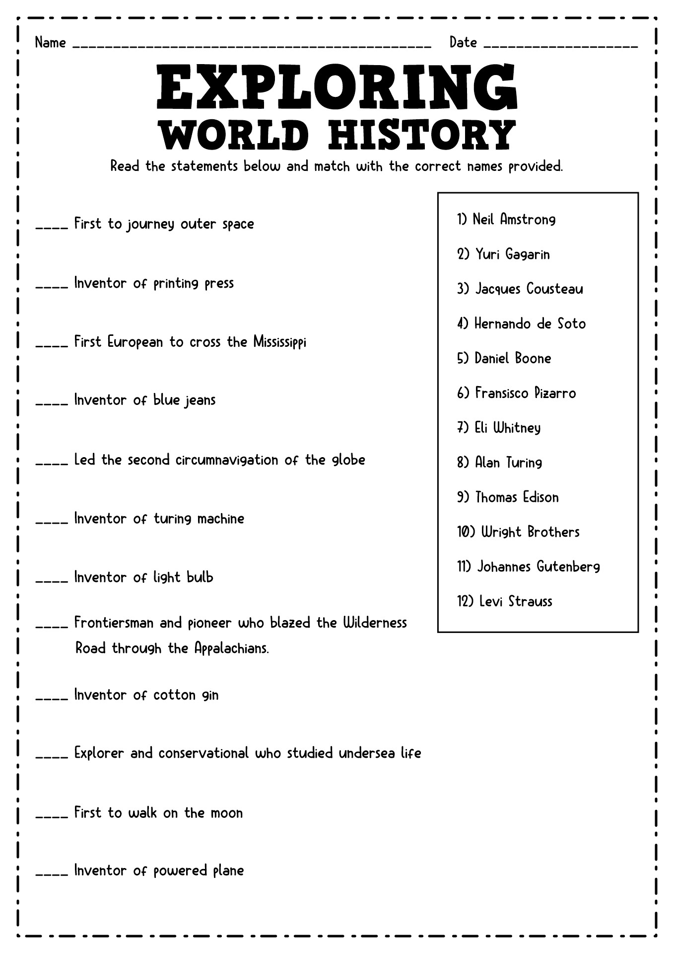 Free Kindergarten History Worksheet Download Free Kindergarten 