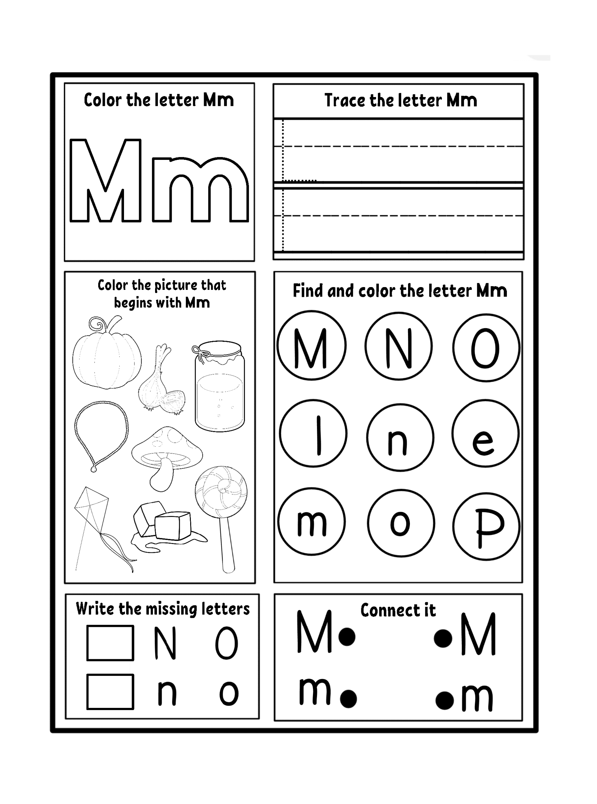 Letter Mm Printable Worksheets