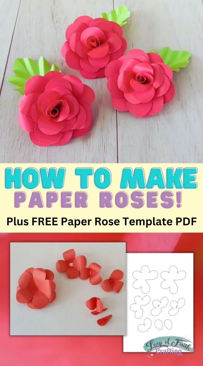 Printable Paper Rose Template