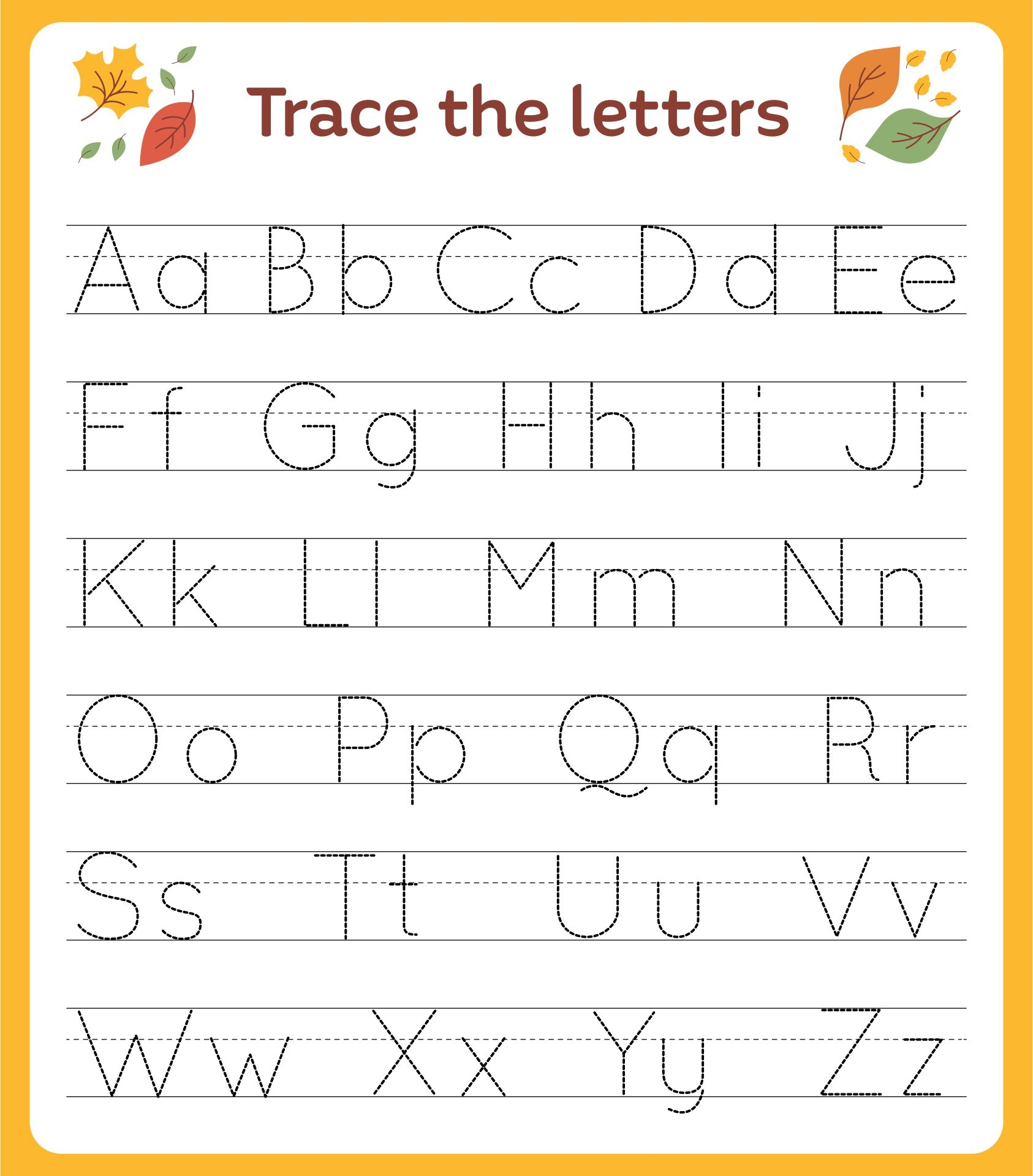 Prek Worksheets Printables Letters