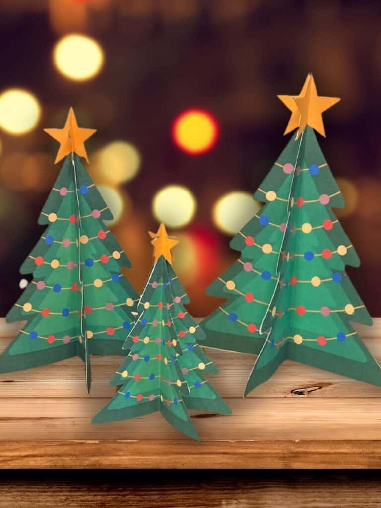 Free Printable 3d Christmas Tree Template